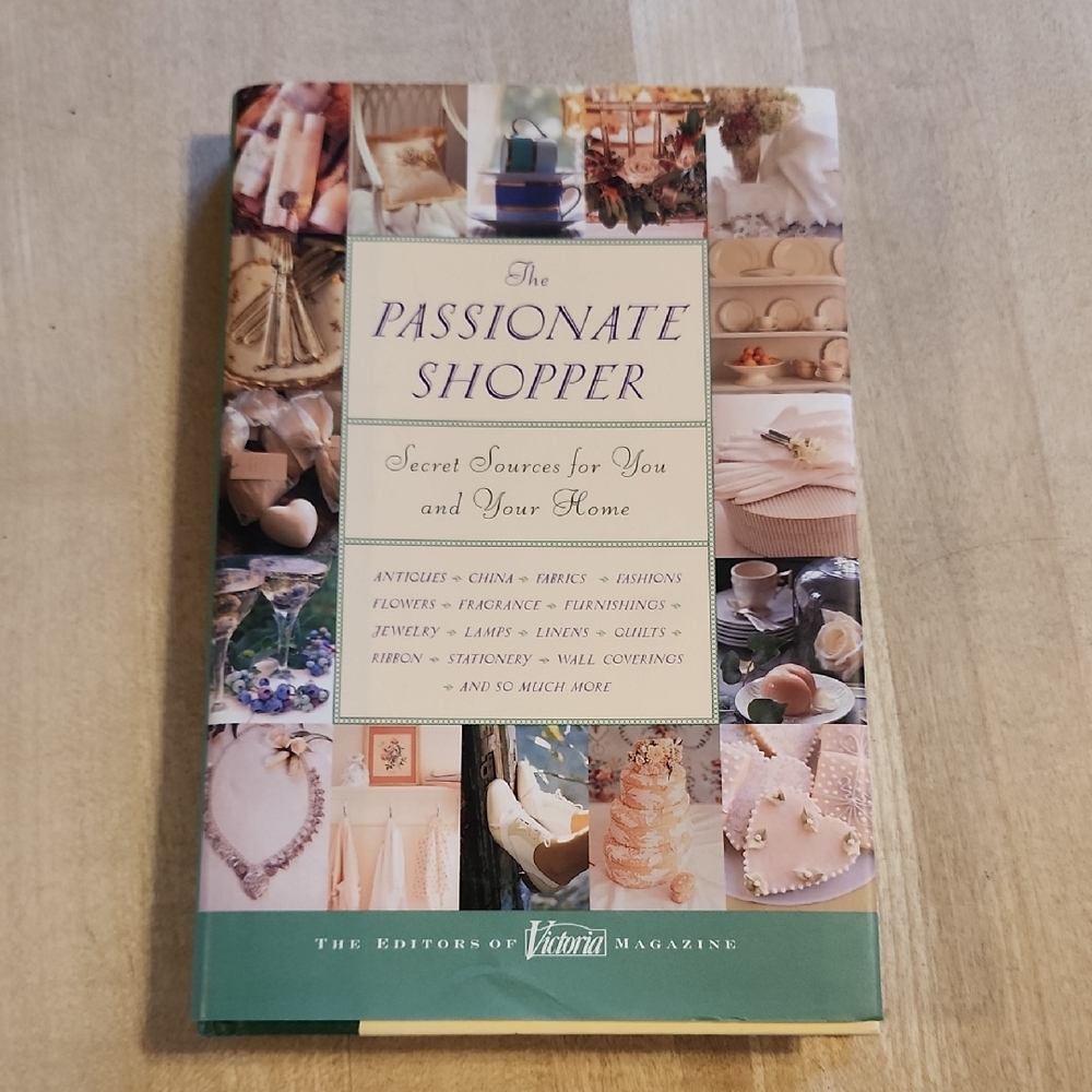 The Passionate Shopper Hard Bound Book by Victoria Magazine
